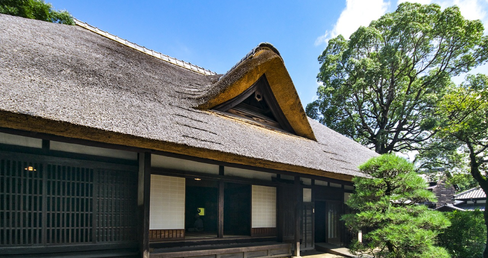 日本の木造建築の様子です。