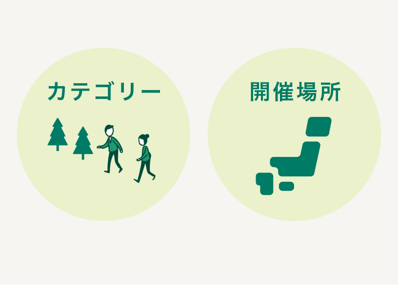 イベントポータルでできること｜③カテゴリーによる絞り込みが可能